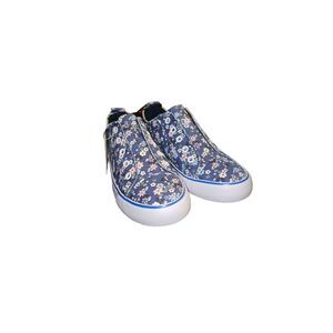 Thereabouts Bailey Blue Floral Slip-on Sneakers Big‎ Girls Size 5M